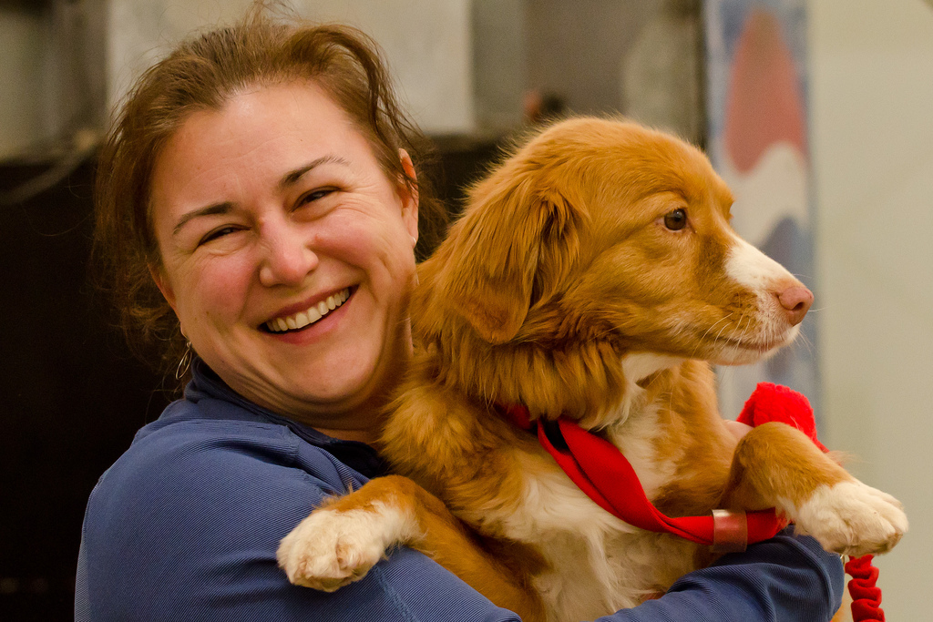 Dr. Janis with her pet